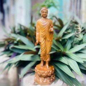 Tượng Phật Thích Ca Ban Phước - Gỗ Bách Xanh