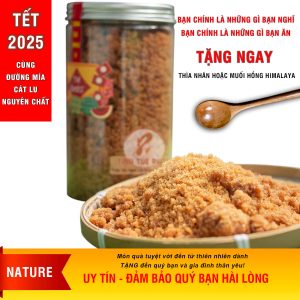 Đường Mía Cát Lu, Đường Cát Hoa Mơ, Đường nguyên chất tự nhiên tốt cho sức khỏe tặng thìa Nhãn